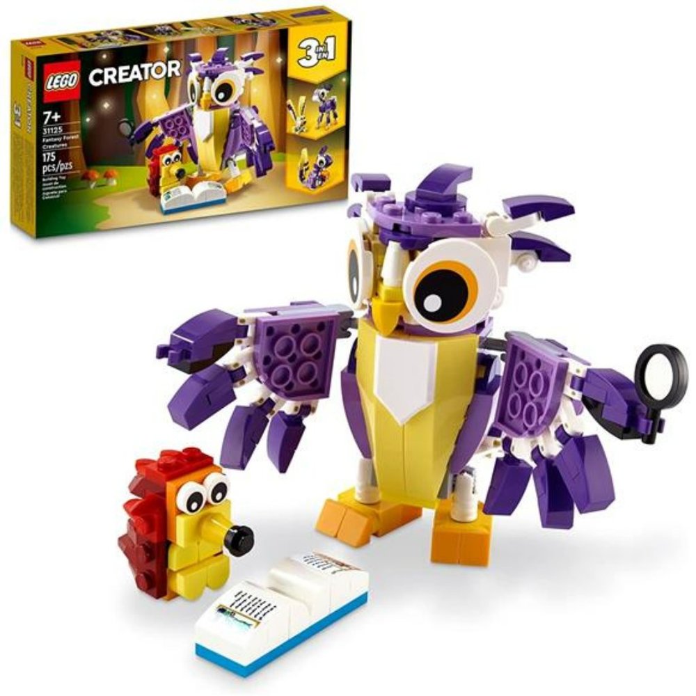 LEGO Creator 3in1 Forest Creatures, Woodland Animal Toys Set  for 7+ Year Old